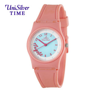 UniSilver TIME SMILZO Vela WOMENS With Design Analog Light Blue Rubber Watch KW5024-2004