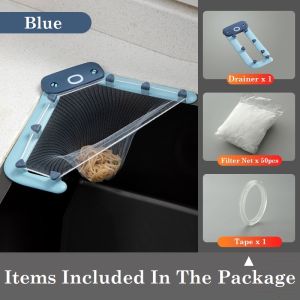 Cute Octopus Adjustable Multi-functional Triangle Food Waste Sink Filter Net Drain Kitchen Strainer Triangle Drainage Leftovers Sink Strainer