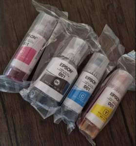 ORIGINAL EPSON 001 INK - L4150 L4160 L6160 L6170 L6190 Black Y100 Y200 00 Y400(NO )