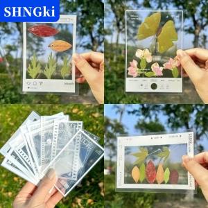 [COD] 🔥🔥🔥SHNGki 20Pcs Trong Suốt Mẫu Đánh Dấu Nhựa Khung Cho Tự Làm Ép Lá Scrapbooking Đọc Sách Thủ Công Làm