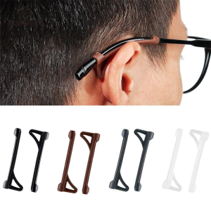 JS SHOP 1 Pair Silicone Anti Slip Ear Hook Anti Loss Glasses Leg Cover Glasses Ear Hook Accessories
