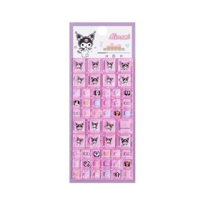 FLORI Ngựa nhỏ của tôi Tem dán hình vuông 3D Sanrio Chống thấm nước Trang trí DIY Tem nhãn đá quý Dễ thương Giai điệu Kuromi Cinnamoroll Tem nhãn hình khối Điện thoại laptop hành lý trang trí