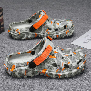 รองเท้าแตะแบบลำลองรองเท้าหัวโต ผชรองเท้าแตะชายหาดและรองเท้าแตะกันลื่นขนาดใหญ่พิเศษหนาพิเศษสำหรับฤดูร้อน