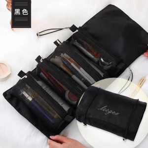 [MALAYSIA READY STOCK] 4in1 Beauty Makeup Bag Storage Pouch Travel Transparent Mesh Pocket Portable
