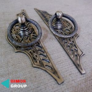 Handle Pintu Gagang tarikan Pintu Rumah Pagar Kuningan Gebyok 31cm - kuningan antik