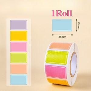 500Pcs/Roll Self-Adhesive Waterproof Colorful Stickers - Perfect for School & Office Item Marking