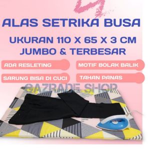 alas setrika / alas setrika busa / alas setrika ukuran 110 x 65 x 3 cm