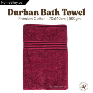 Durban Cotton Bath Towel 70x140cm – 500gsm Thick & Fluffy | Soft & Absorbent | Tuala Mandi Dewasa