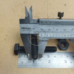 BAUT MUR BAJA KUNCI 17 M10 X 60 FULL DRAT PANJANG 6CM 6 CM BAUD HTB GRADE 8.8 HITAM M10X60 10X60 10 X 60 DIAMETER DRAT 10MM PITCH DRAT 1.5 sekrup skrup