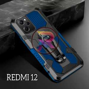 Case Hp Untuk Xiaomi Redmi 12 New Casing Hp Kickstand Armor Belt Clip Terbaru