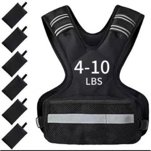 Wankeer Adjustable Weighted Vest for Women and Men 4-10lb/11-20lb/20-32lb with Reflective Strip