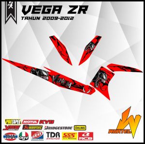Striping Vega ZR-Stiker lis Decal Motor New Vega ZR Venom(Tahun 2009-2012)