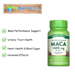 Nature’s Truth Maca Root Supplement 1600mg – 60 Capsules – Supports Energy Endurance & Vitality