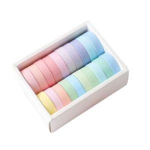 ODZ5L Gift Wrapping Thin ing Tape DIY Arts Crafts Multiple Colors Tape Set 20 Rolls Decoration Decorative Tape Journaling