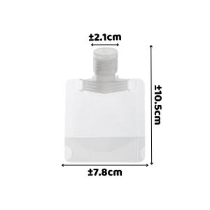 Botol Refill Transparan Tempat Isi Ulang Sabun Lotion/ Pouch Travel FlipTop Serbaguna - FR GALLERY