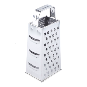 Multipurpose4 Side Nonrust Steel Grater Flat Handle Convenient Design For Shredding Slicing Grating