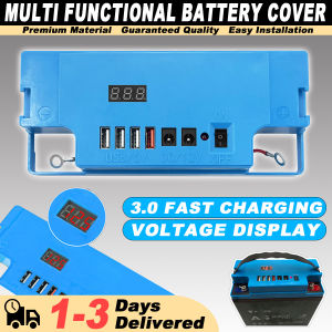 【COD】Outdoor Mobile Power Bank Electric Vehicle Battery Cover Rechargeble 12V20A Power Converter Waterproof Portable Solar Fast Charging