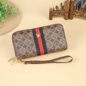 Wolf.id D101 Dompet Wanita Panjang Model Resleting Tali Praktis Tempat Penyimpanan Uang Koin Kertas Kartu Handphone Woman Pouch Wallet Kekinian Multifungsi Terbaru [BISA COD]