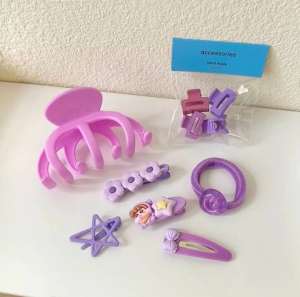 10pcs/set Candy Colored Hair Clips Set Summer Dopamine Hair Pins Hair Accessories Set