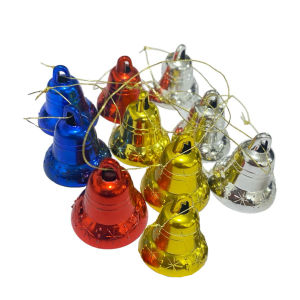 Hiasan Pohon Natal Bentuk Lonceng Isi 6Pcs Gantungan Lonceng Mini 10Pcs Dekorasi Natal Aksesoris Hiasan Pohon Natal Ornamen Dekorasi Metal Jingle Bells AVVET