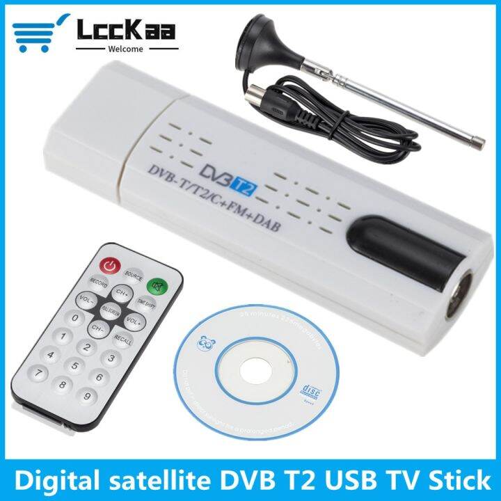 Digital Satellite Dvb T Usb Tv Stick Tuner With Antenna Remote Hd Usb