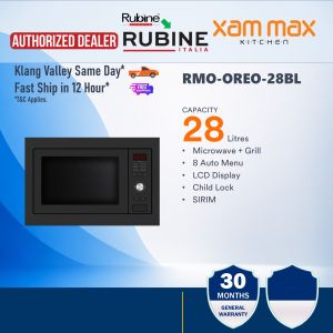 (Ready Stock) xammax Rubine OREO Microwave / RMO-OREO-28BL 28 Litre Built-in Microwave + Grill