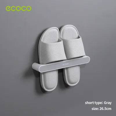 Ecoco Slipper Rack Wall-mounted No Drilling Shoe Hanging Storage Rack Holder Shoe Rack Organizer Towel Rack