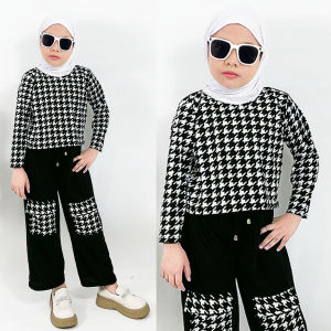 SATU SET BAJU DAN CELANA KARGO ANAK PEREMPUAN HOUNDSTOOH CarlinaKIDZ