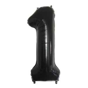 Bong Bóng Chữ Số Màu Đen Size Đại 32Inchs 70cm Nhà Bo Trang Trí Sinh Nhật Happy Birthday Party