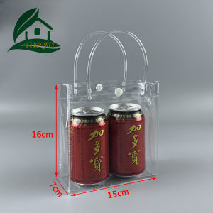 gift bag for souvenir birthday wedding Christmas Transparent color packaging boxes with Handled clear PVC tote bag PVC Plastic Transparent Bag Transparent Tote handbag gift Clear bag gift packaging bag