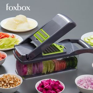 Pemotong Sayur Pelbagai Fungsi dengan Bakar Salur/Sayur Chopper/Dapur Veggie Buah Pemotong/Grater Slicer/Set Cutter Sayuran