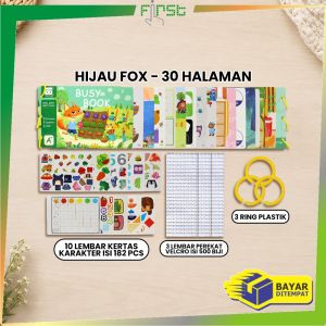 FH-M380 Buku Aktivitas Bayi Lucu DIY Quiet Busy Book dan Velcro 14 30 Halaman / Mainan Buku Edukasi