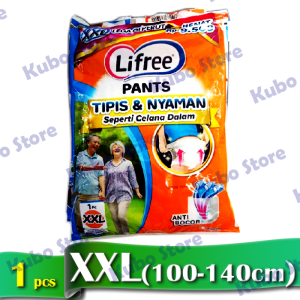 Lifree Pants Popok Celana Dewasa 1 Renceng 4pcs Satuan Sachet M L XL XXL