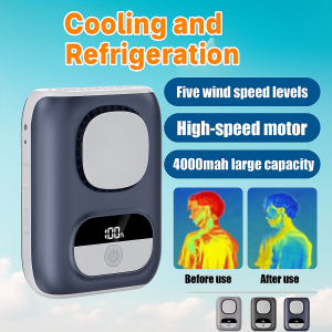 Portable Ultra-Thin Waist-Mounted Fan Type-C Charging Hanging Neck Mini Fan Summer Season Super Long Battery Life Home Appliances