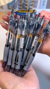 10pc 0.5mm push-type ballpoint pen smooth writing spring pen tip suitable for office and school
