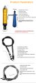Flexible Shaft 6.5Mm Flex Shaft Handpiece Power Tool Electric Drill Handle Chuck Separate Mini Grinder Accessories. 