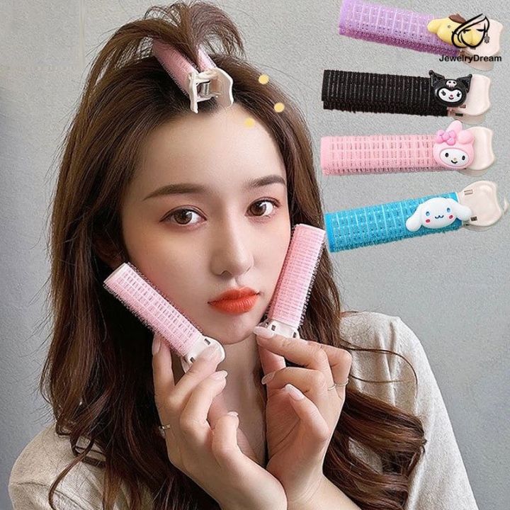 Cartoon Cute Magic Self Grip Lazy Bangs Hair Rollers Portable Hair Root ...