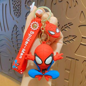Gantungan Kunci Spiderman Keychain Karakter Kartun Spider-Man Spider Verse