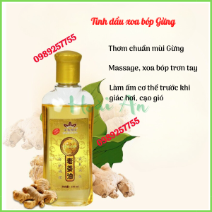 Tinh dầu xoa bóp Qian Qiu Ming Yue 180ml massage giác hơi cạo gió đả thông kinh lạc