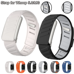 Compatible with WHOOP 5.0/MG Wrist Band Soft-Touch Silicone Waterproof Sweatproof Soft Adjustable Rubber Band for Whoop 5.0/MG