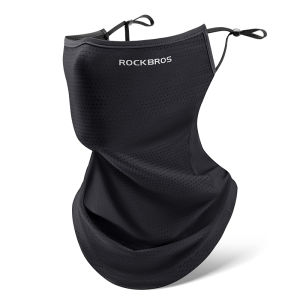 ROCKBROS Cycling Face Mask Ice Silk Breathable Motorcycle Face Mask Quick Dry Adjustable Summer Cycling Face Cover for Men Women