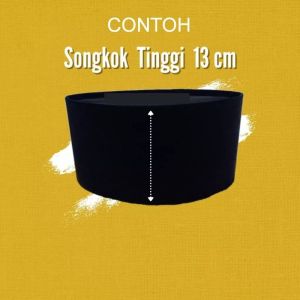 Kopiah Peci Songkok Kopiah Tinggi Peci tinggi Hitam Tinggi 12 Cm 13 Cm 14 Cm15 Cm bahan halus harga langsung dari produsen Jaminan Kualitas baik