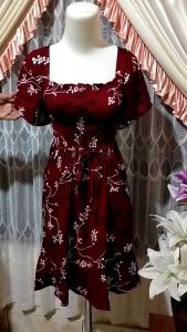 DRES SERUT SABRINA RUFLE BALI PAT 2 satu kilo muat 4 pcs