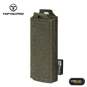 TOPTACPRO Tactical Mini Tool Pouch Storage Bag Molle Magazine Pouch for 9mm Pouch W/ Hook Handle 8516