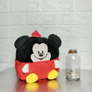 Tas Ransel Anak Sekolah Mini Backpack Karakter Kartun Lucu Bahan Kain Beludru Lembut Murah COD T289