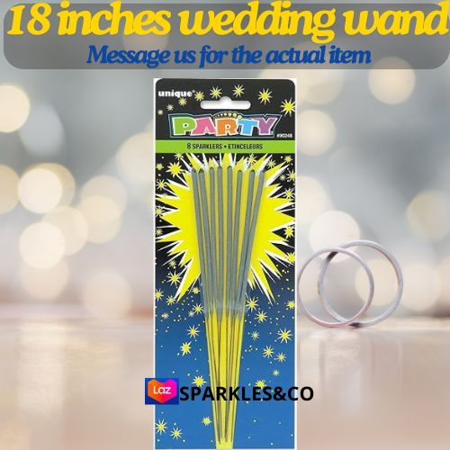 WEDDING WANDS SPARKLES CANDLE (10PCS) SMOKELESS WEDDING BIRTHDAY CANDLE