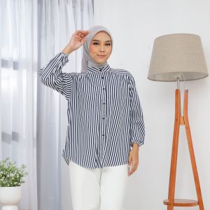 AZURA KEMEJA SALUR TERBARU KEMEJA WANITA KOREAN LOOK KEMEJA WANITA TERBARU ATASAN WANITA