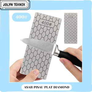 ASAH PISAU PLAT INTAN BATU BERLIAN DIAMOND SHARPENING PLATE GRIT 400 - 1200#