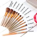 Bộ cọ trang điểm 12 món, cọ trang điểm nội địa trung màu hồng makeup cá nhân chuyên nghiệp. 