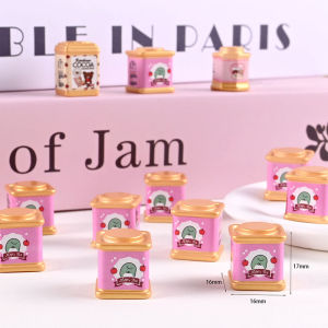 QUANSEN 5PCS Mini Simulation Candy Jar Kitchen Food Storage Bottle Furniture Toys For Doll House Decor